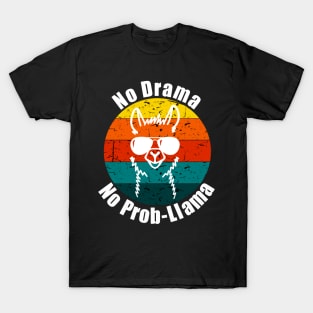 No Drama No Prob-Llama T-Shirt